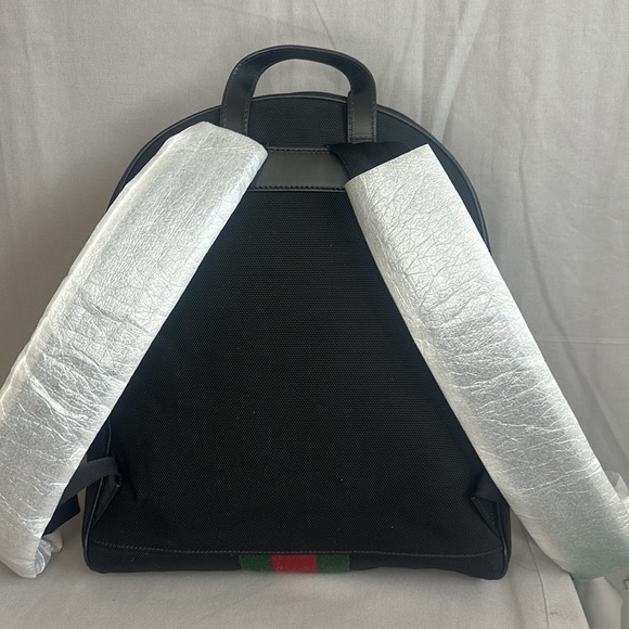 GUCCI Black Canvas Web Zip Techno Backpack - Picture 3 of 14